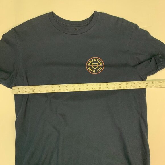 Brixton Men's Classic Logo Graphic Cotton Short Sleeve Crew Neck T Shirt Size M - Picture 9 of 11